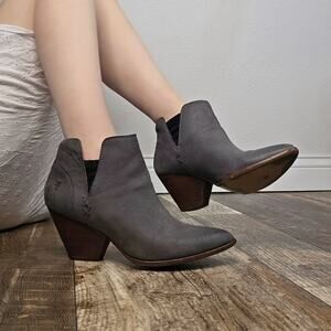 Frye Chelsea Reina Cut Out Bootie Ankle Boots Taupe Size 8 1/2 Western Boho